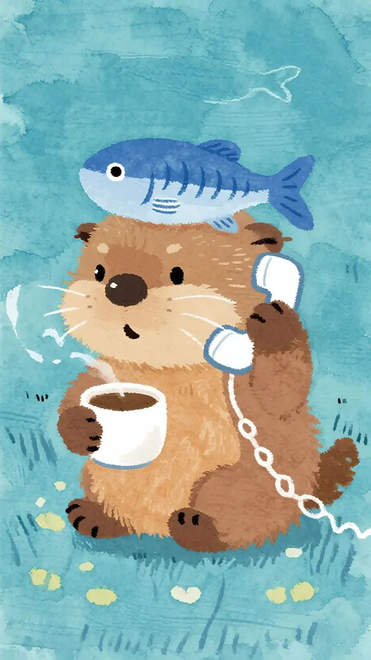 Otter Tinker otter illustration